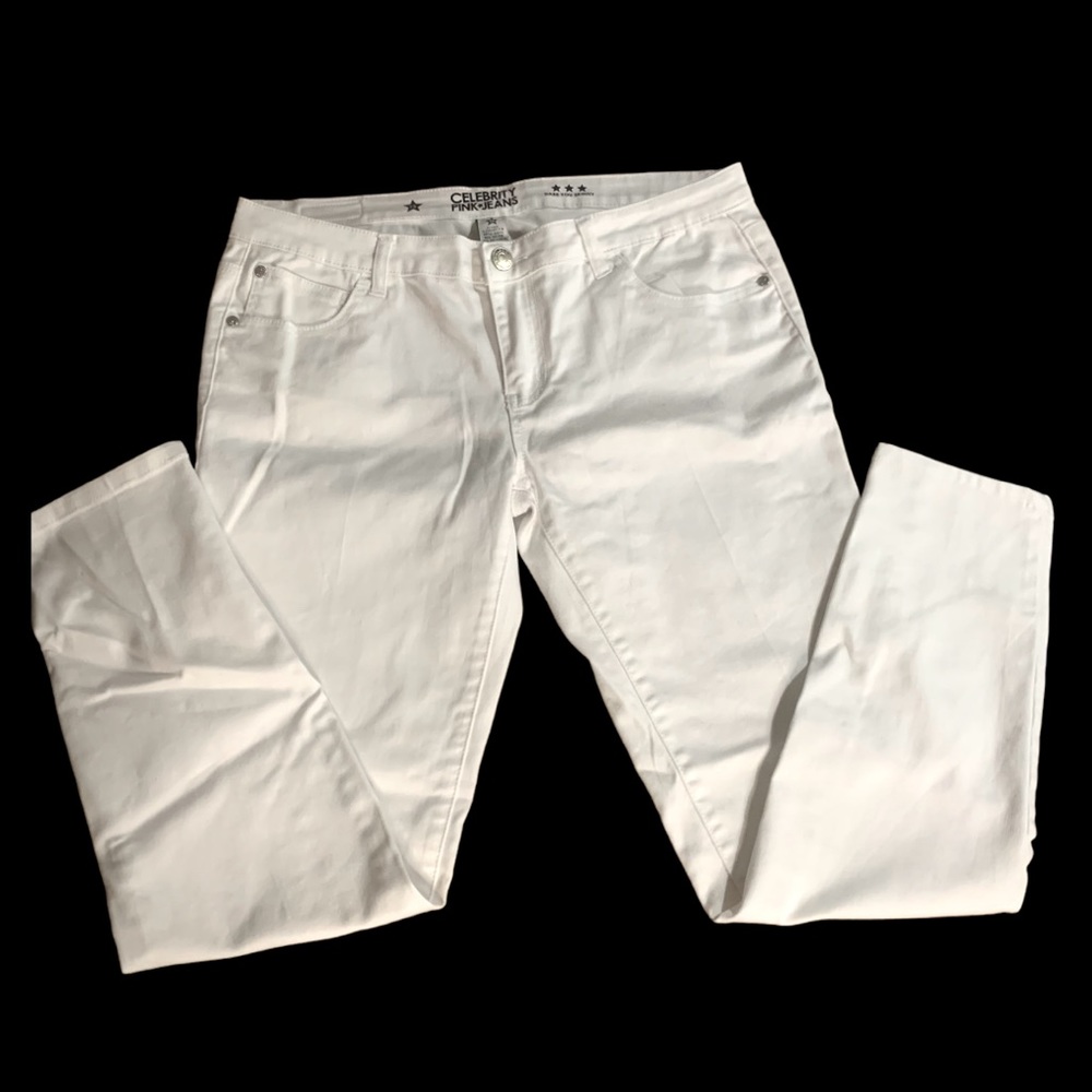 CELEBRITY PINK JEANS-DARE YOU SKINNY White Jeans - Size 15